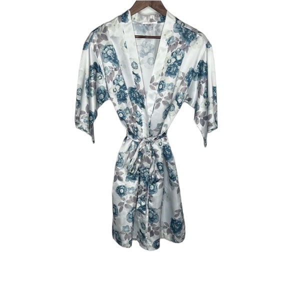 Nordstrom Flora Nikrooz Brenna Matte Satin Wrap Robe - Picture 1 of 8